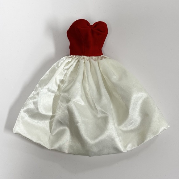 Barbie Doll 1998 Repro Silken Flame Cocktail Dress, Hat, And Purse - Picture 9 of 14